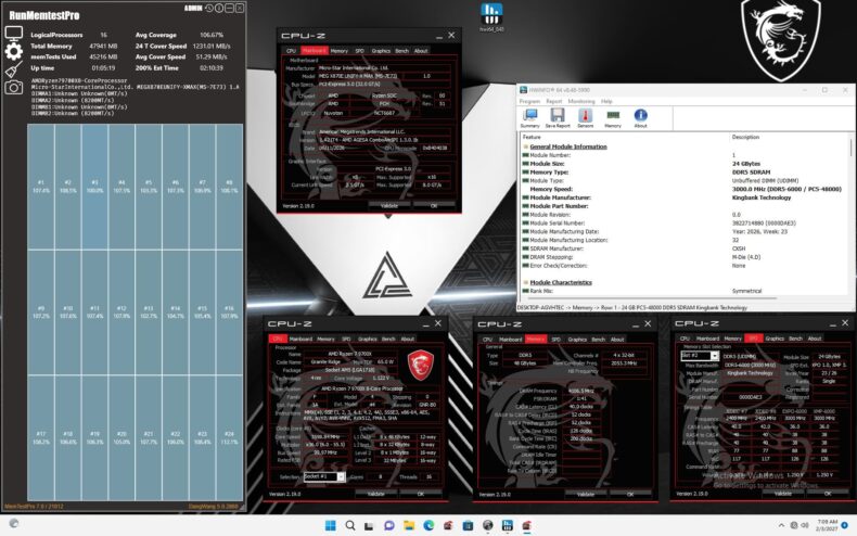 Suporte a memória DDR5 em placas-mãe MSI AM5 com BIOS para chips CXMT (China)