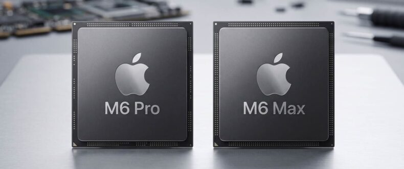 Imagem de: Apple prepara M6 Pro e M6 Max com tecnologia que também chegará ao iPhone 18