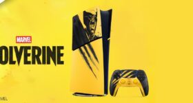 Imagem de: Sony anuncia PS5 inspirado em Marvel’s Wolverine com marcas das garras atravessando o console