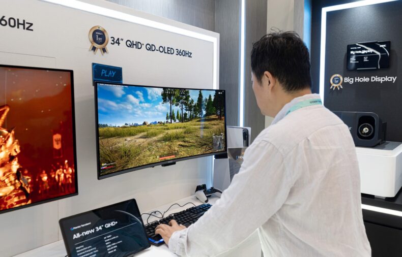 Samsung QD-OLED de 34 polegadas e 360 Hz