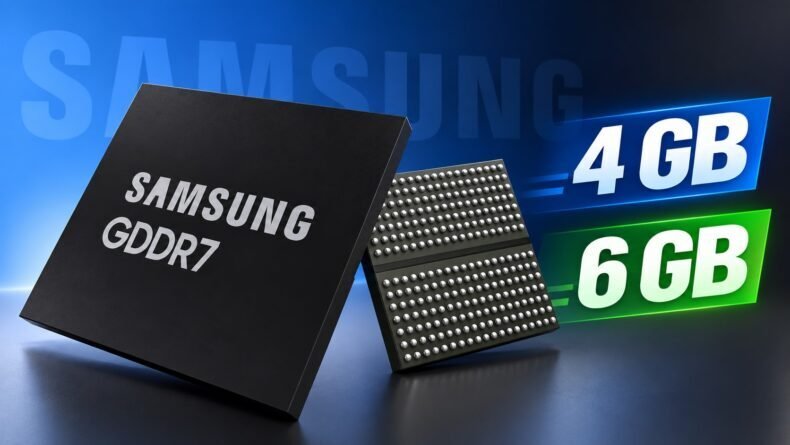 Imagem de: Chips GDDR7 de 4 GB e 6 GB podem chegar em 2027 ou 2028