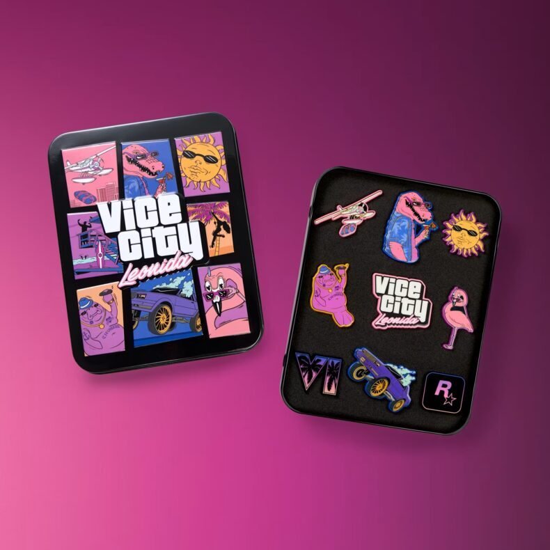 Conjunto de pins Leonida Keys da coleção de GTA VI
