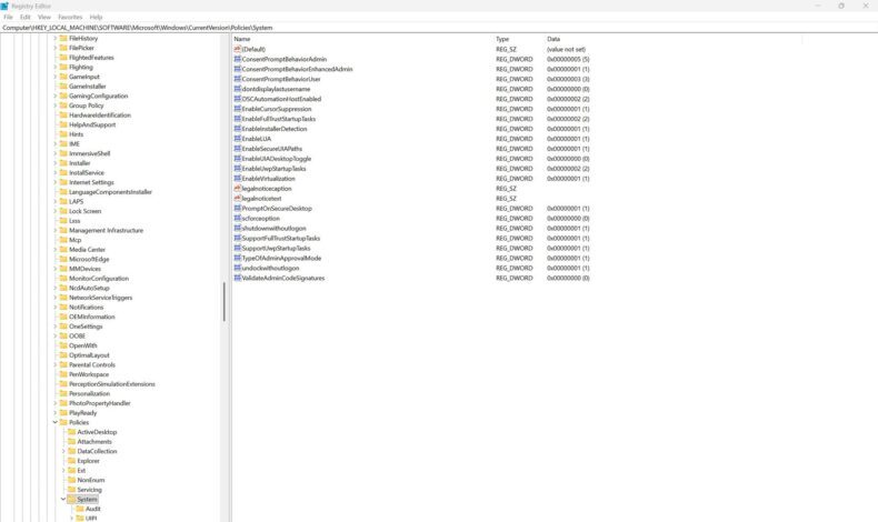 Editor de Registro do Windows 11