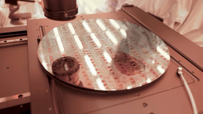 Wafer de silício da Intel