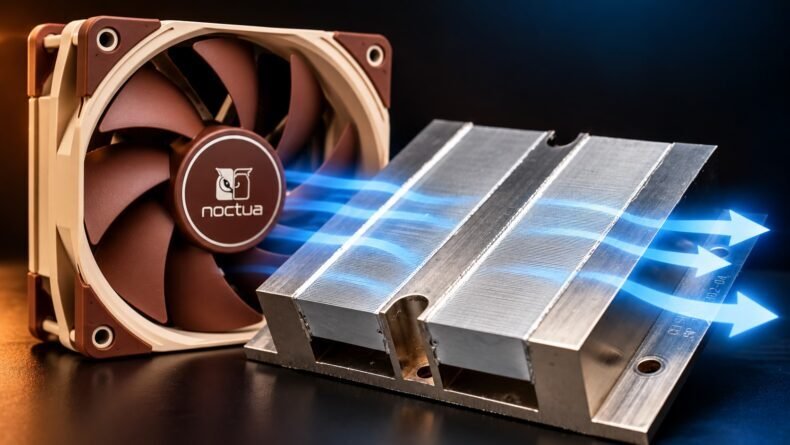 Imagem de: Noctua estuda refrigeração a ar que dissipa mais de 2.000 W sem circuitos de líquido