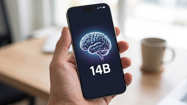 Imagem de: Apple diz que iPhones rodam IA local de 14 bilhões de parâmetros e Macs passam de 1,6 trilhão