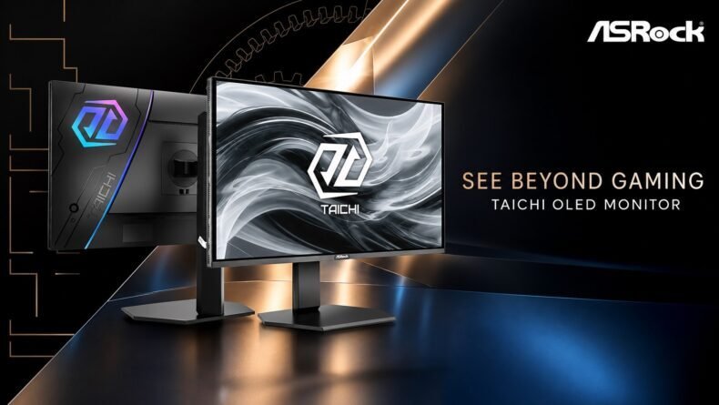 Imagem de: ASRock lança monitores Taichi OLED de 27 polegadas com até 720 Hz