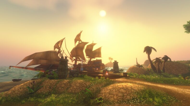 Plano de fundo do anúncio de WoW Forever, Ilhas Lançanegra 090, redimensionado