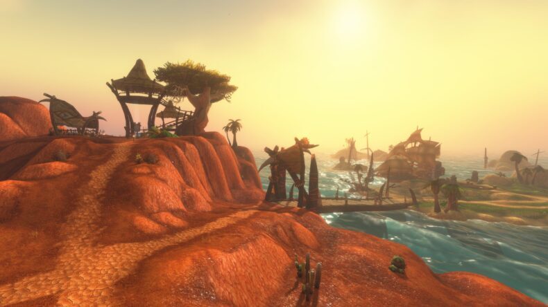 Plano de fundo do anúncio de WoW Forever, Ilhas Lançanegra 091, redimensionado