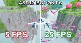 Imagem de: Versão personalizada do KyTyPS5 roda Astro Bot até 5 vezes mais rápido chegando a 60 FPS