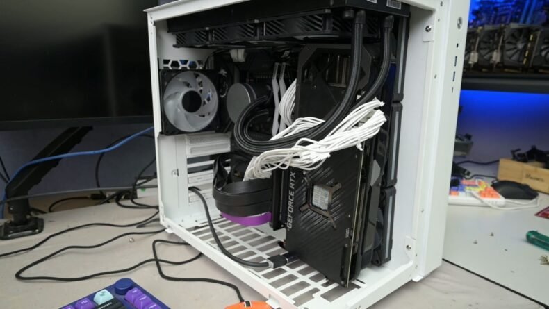 Montagem lateral da GPU
