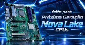 Imagem de: Placa-mãe para Intel Nova Lake-S aparece com LGA 1954 e até 256 GB de RAM