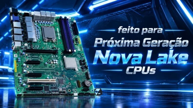 Imagem de: Placa-mãe para Intel Nova Lake-S aparece com LGA 1954 e até 256 GB de RAM
