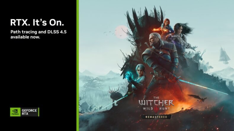 Imagem de: DLSS 5 melhora gráficos de The Witcher 3 Remastered, mas desempenho cai em até 30%