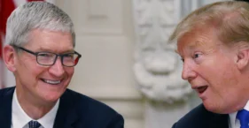 Tim Cook e Donald Trump