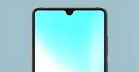 Smartphone com entalhe em forma de lágrima